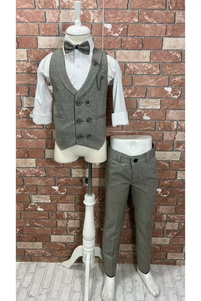 Ensemble Gilet avec Chemise et Nœud Papillon  ans Venise