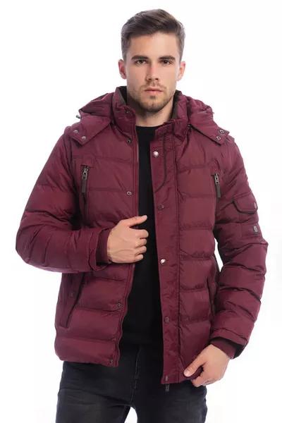 جاكيت بوردو رجالي + صدرية 2 في 1 مقاوم للماء