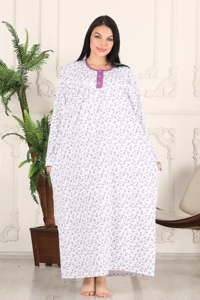 قميص صلاة طويل من الأم، من الرقبة إلى الكاحل،  سم، مقاس كبير ومريح