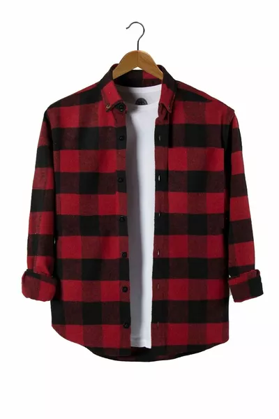 Plus Size Oversized Plaid Lumberjack Shirt