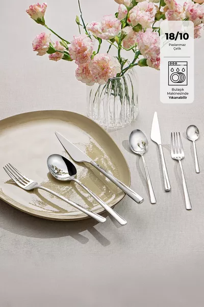 Комплект дървени прибори за хранене с вилица, лъжица и нож в кутия