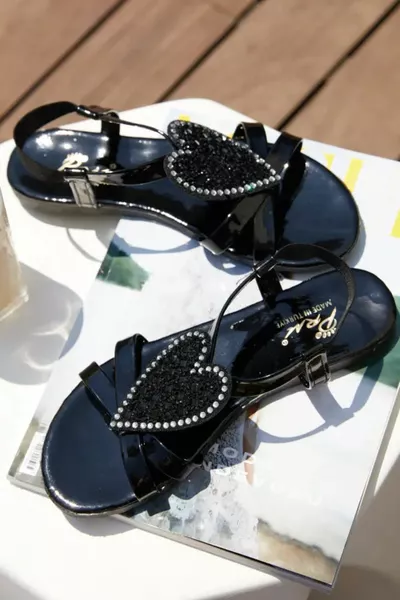 Stijlvol Hart Model Stone Casual Sandalen Elastische pantoffels voor dames