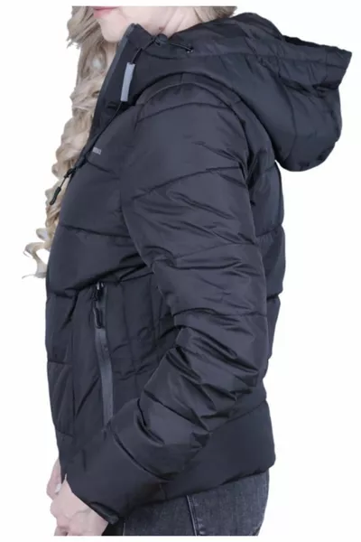 APRESKI COAT Noir Manteau Court Femme 