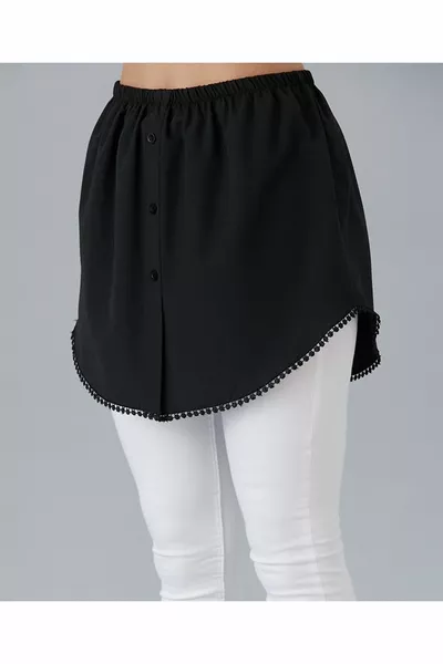 تنورة المنقذ الأسود مع ستة الأربطة الملابس الداخلية