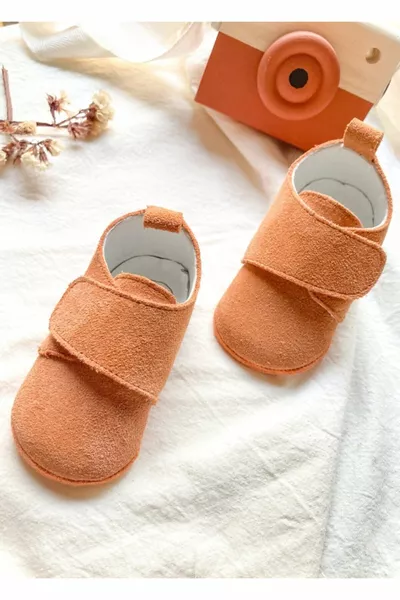 Velcro Baby Primo Passo Scarpe - Colore Pesca