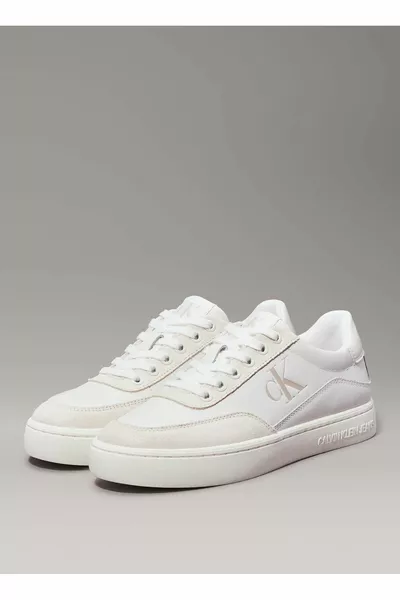 أبيض - كريم حذاء رياضي نسائي LA