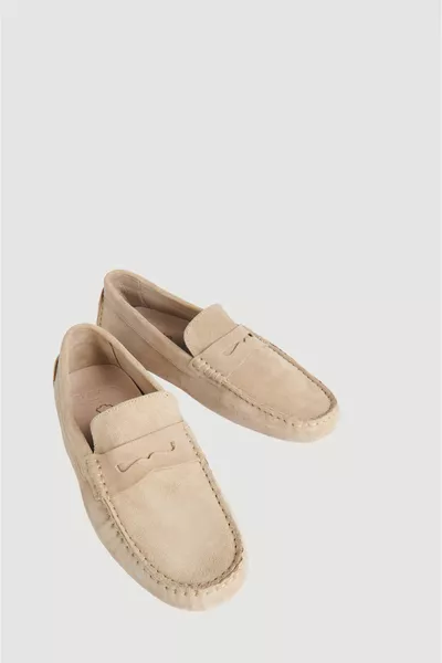 Hommes Stone Suede Textured Casual Castling Shoes 