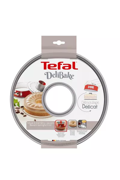  Delibake Savarin Roter Kuchenring mit Griffen,  cm - 