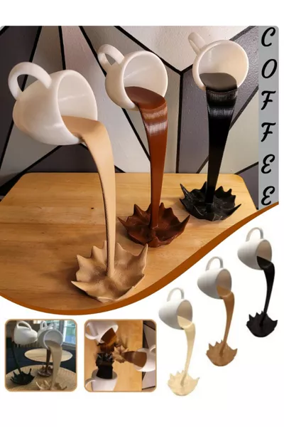 Spilled Glass Decor 3D Print  cm