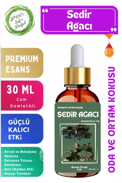 Cedarwood Pure Essential Oil - Room and Ambient Scent - Aromatic Volatile Oil ML