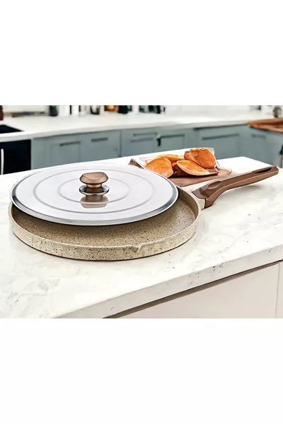  Parça, Biogranit Döküm -  Cm - 2,2 Litre - Hamsi Tavası Kum Beji Rengi