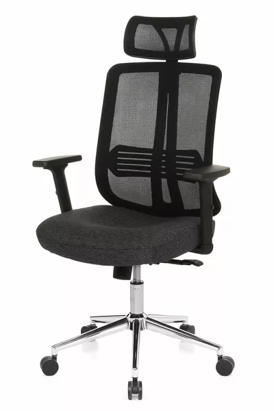 Thunder Pro | Черен управленски стол | Офис стол за работа | Подвижна ръка