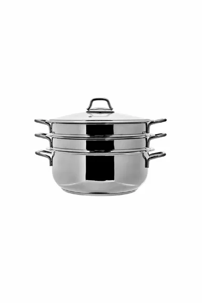 Kitchen-Lover Induction-Based Steel 2-Tier Steamer