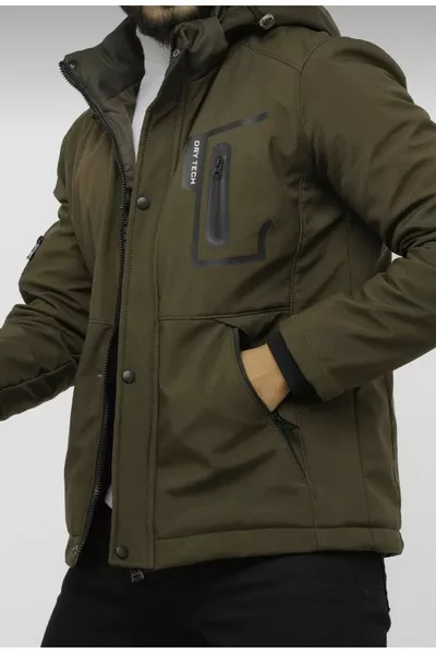 Ветровлагозащитная куртка Softshell с меховой подкладкой