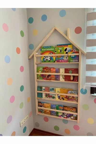 Montessori Roofed Bookshelf