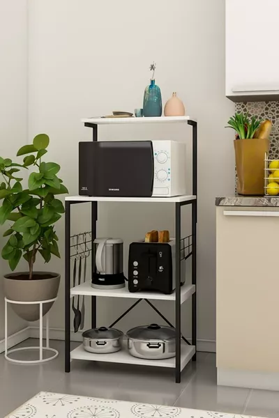 Мултифункционален кухненски шкаф с табела