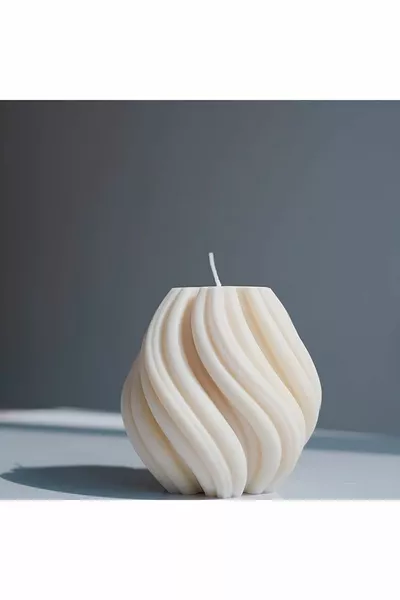 Golf Spiraal Siliconen Kaarsvorm