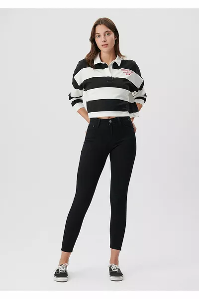 Tess M Девчачьи черные джинсы 