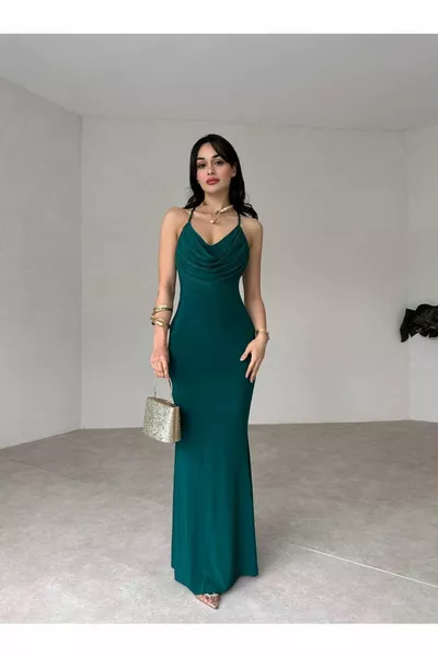 Moda Cross Strap Abito da sera alla moda