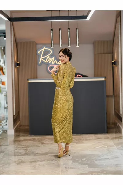  Камък за талия с пайети