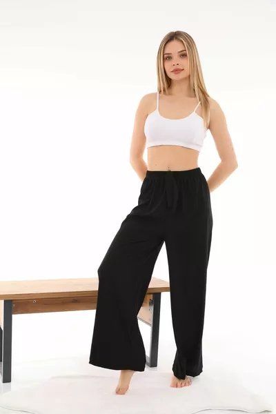 المرأة السراويل المطاطية الخصر واسعة الساق الصيف المتضخم