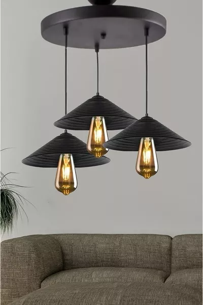 Тройна японска полилей с релефен дизайн (твърд пластмасов продукт)