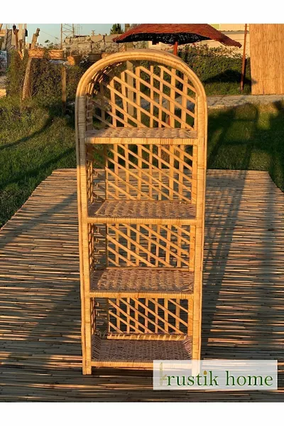 Декоративен кухненски и банен стелаж с 4 отделения за обувки и книги