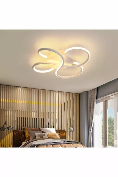 Модерен полилей Capella с 2 осветителни тела, бял LED