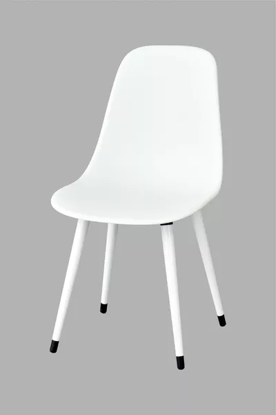 Eames White Wood Leg Plastic White Chair