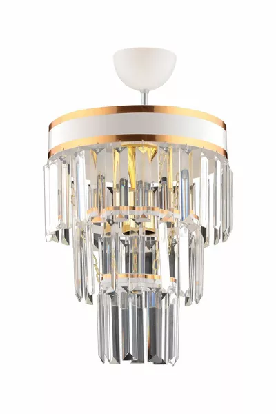 ثريات كريستال بيضاء ثلاثية الطوابق بطراز تشاغلا تيكلي