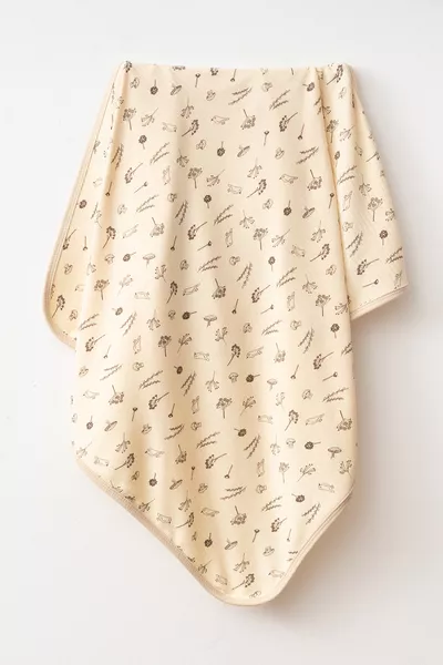 Minik Çiçekler Natürliche Baumwolle  cm Einlagige Babydecke 