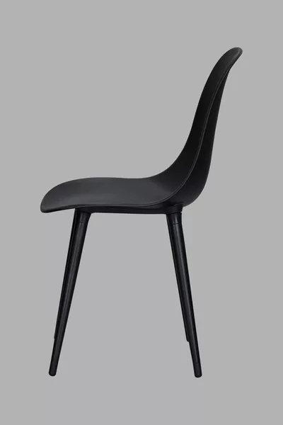 Eames Black Wood Leg Plastic Black Chair