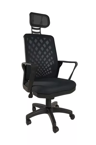 Пластмасов офис стол Alfa с решетка за файлове за служител