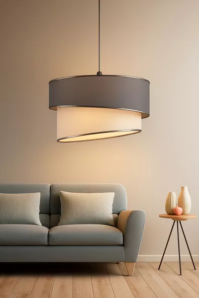 ثريا معلقة حديثة مفردة رزاز أنثراسيت R.a