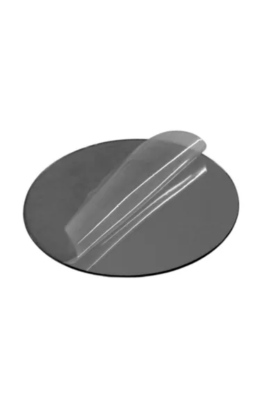 1 Mm Silver-Colored Adhesive Mirror-Silver Plexiglass Sheet - Round - Circle Cut  2 PCS
