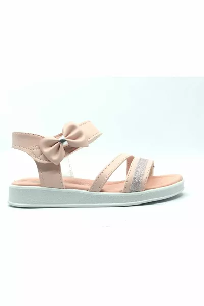 İremsu Bow Stone Velcro Sandali da ragazza ROSA