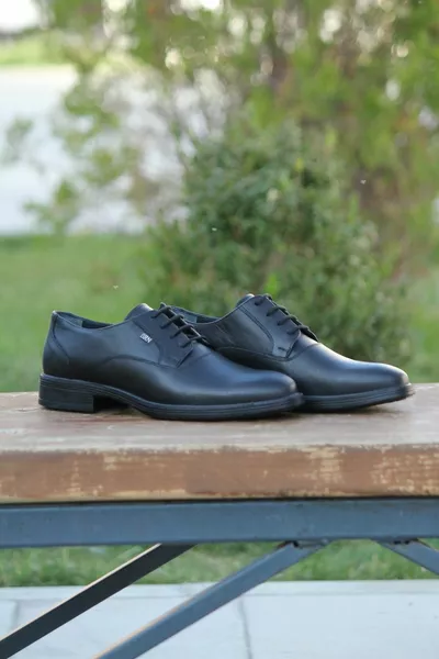 الرجال الشتاء الأحذية جلد طبيعي المطاط الوحيد الدانتيل المتابعة