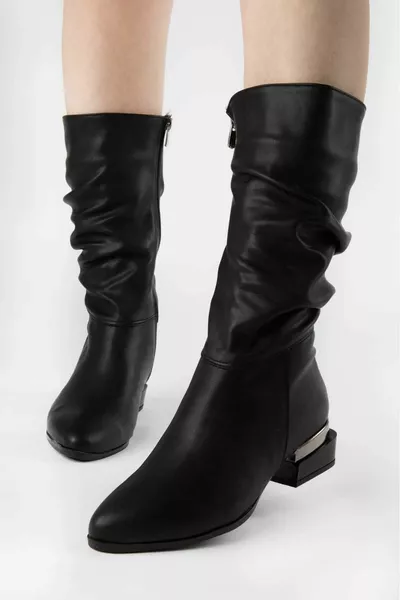 أحذية نسائية الرباط كعب معدني مفصل