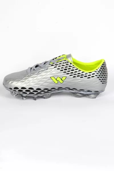 Victor F Silver Boys' Football Boots