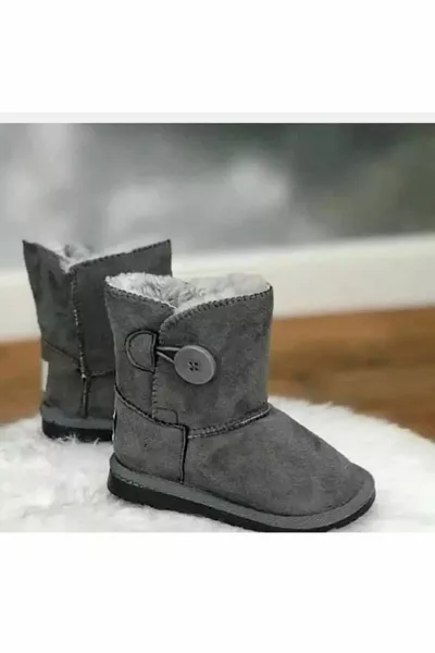 أحذية الأطفال ذات اللون الرمادي الفاتح والجوارب - اطلب ما لا يقل عن 1 حجم أكبر