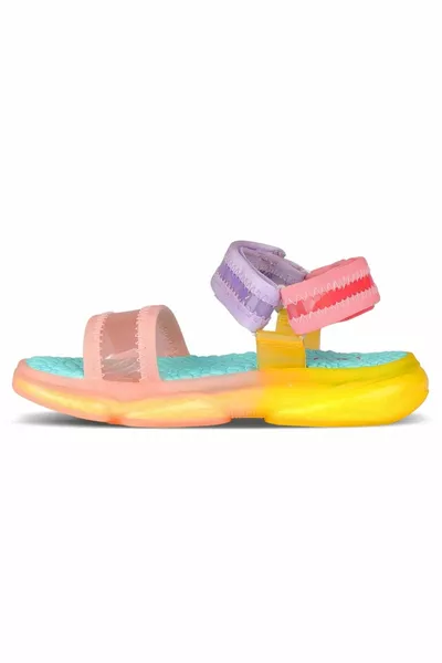 Flora Orthopedic Lighted Kids Sandales Poudre