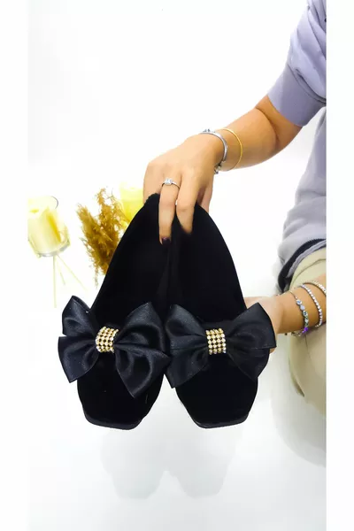 شقق الباليه المنزلية ، أحذية المنزل ، أحذية داخلية ، أحذية من جلد الغزال ، أحذية منزلية فاخرة شقق الباليه