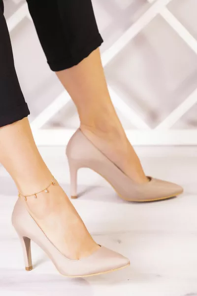 Gowa Plus Ten Abito da sera in raso a spillo 9 cm.