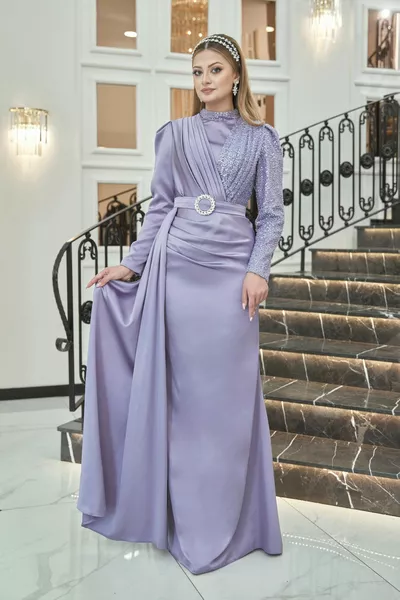 Копринени вечерни рокли с хиджаб