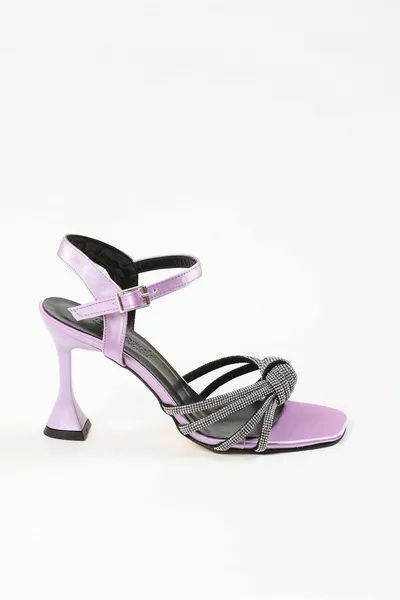 تيرتيا بيربل ساتان نسائي بكعب عال