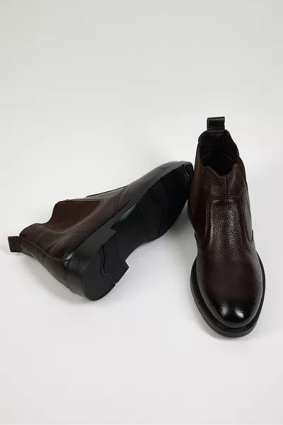 الرجال البني توني الأسود عارضة تناسب جلد طبيعي أحذية رجالية