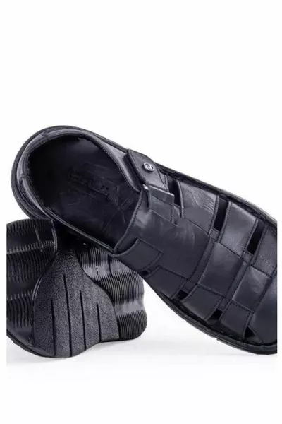  Мужские кожаные тапочки Сандалии