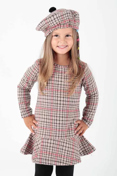 أطفال الفتيات قبعة انتفخ الاتجاه اللباس 