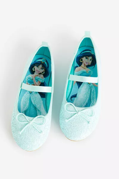 Turquoise glitterballerina's voor meisjes