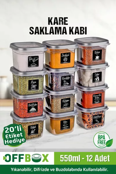  stuks  stuks 0, liter ontbijt voedsel opslagcontainer kruidenrek set  etiketten cadeau